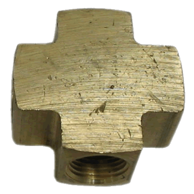 Brass Cross Fitting: 1/2"